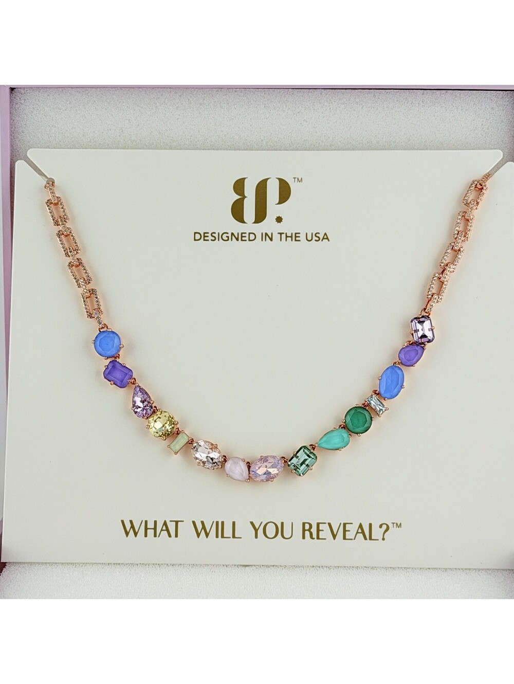 Bomb Party Summer Jewel Candy "All Roads Lead Here" Santorini Bloom on Rose Gold